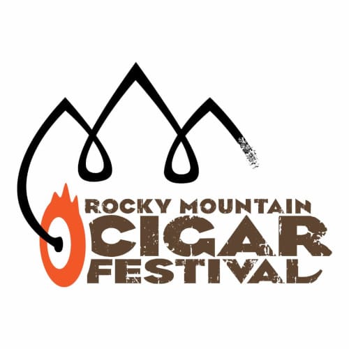 Rocky Mountain Cigar Festival 2025 logo with stylized mountain design and bold cigar-themed lettering.